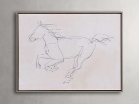 Equine Study Framed Print