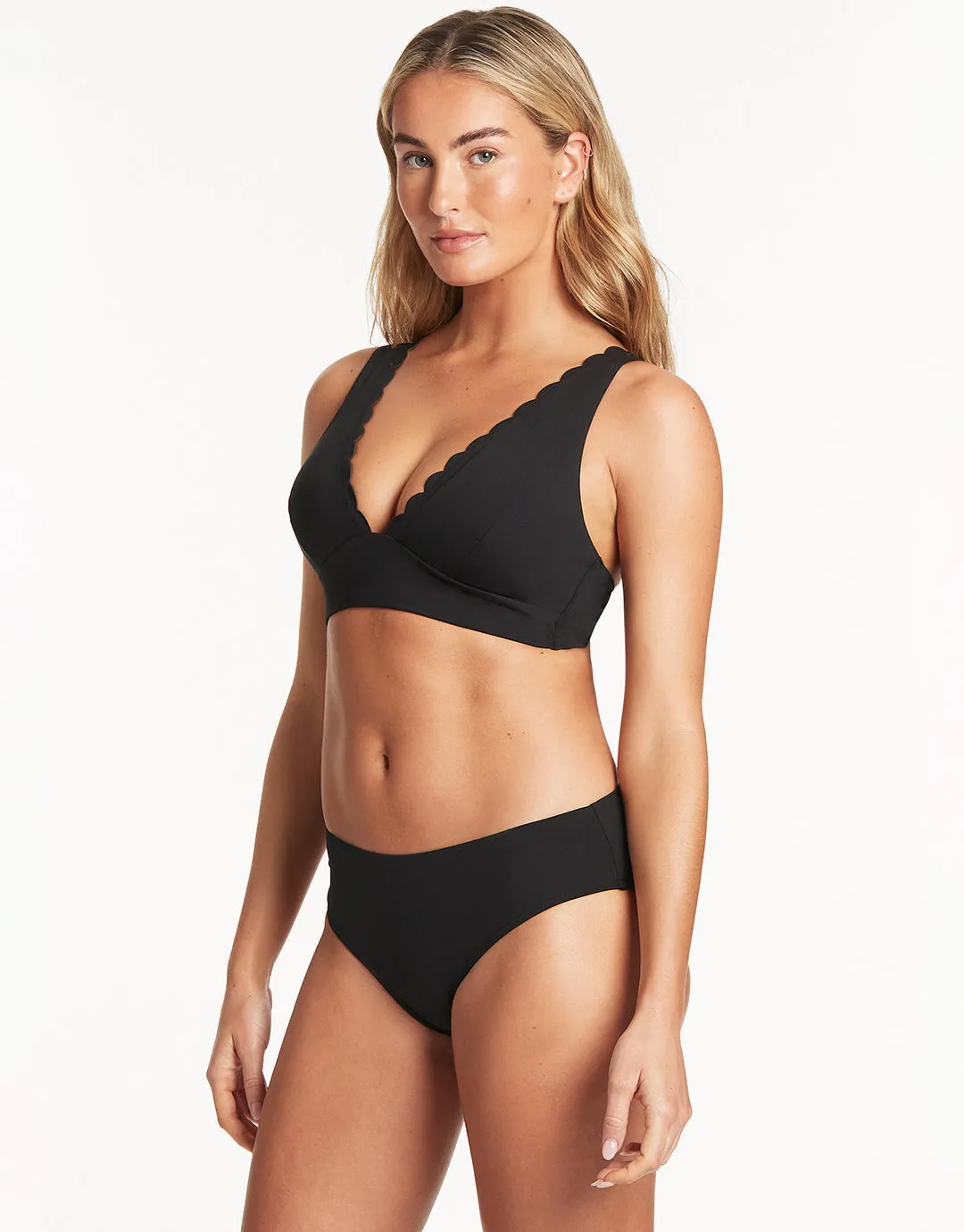 Essentials Mid Bikini Pant - Black