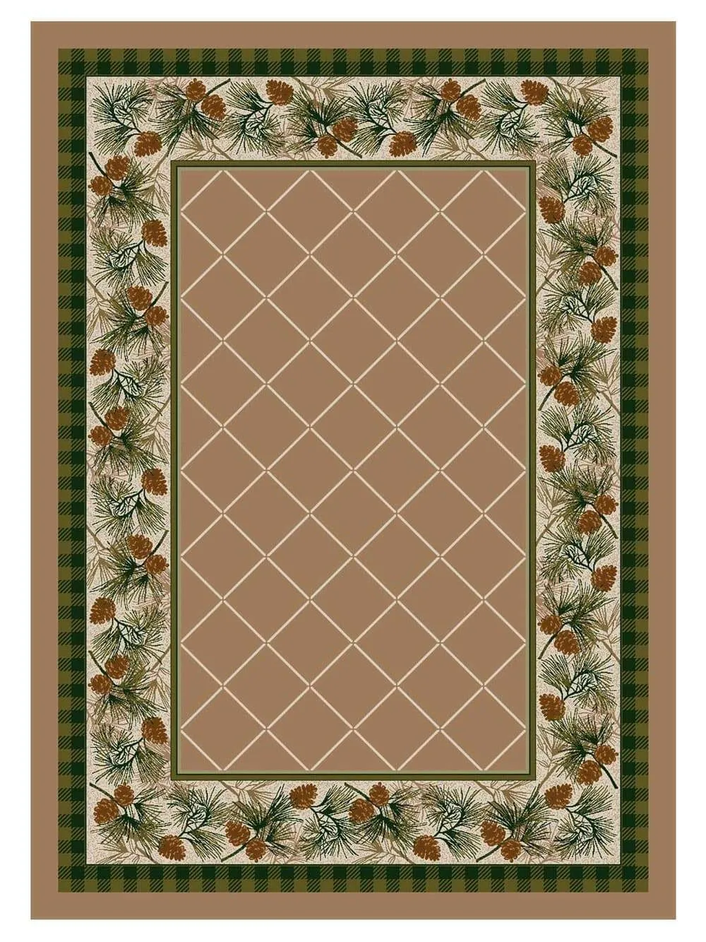 Evergreen Pine Rugs - 3 Colors 6 Sizes