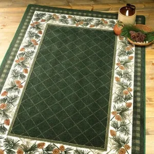 Evergreen Pine Rugs - 3 Colors 6 Sizes serving tray, cheese board