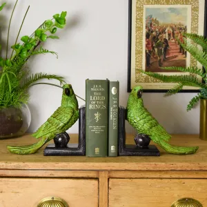 Exotic Green Parrot Ball Bookends kitchen essentials, utensils set