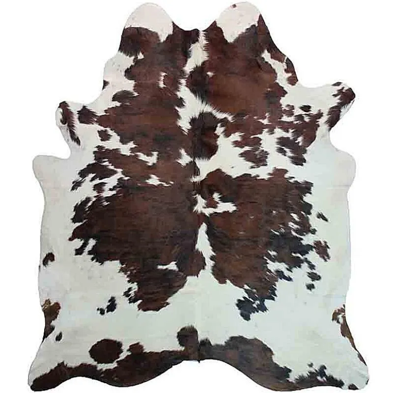 Exotic Tri-Color Brazilian Cowhide Rug wall decor, home accessories
