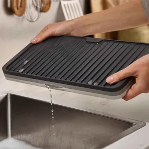 Expandable Draining Board, H3.2 x W19.9 x D36.2cm, Grey home accents, decorative items