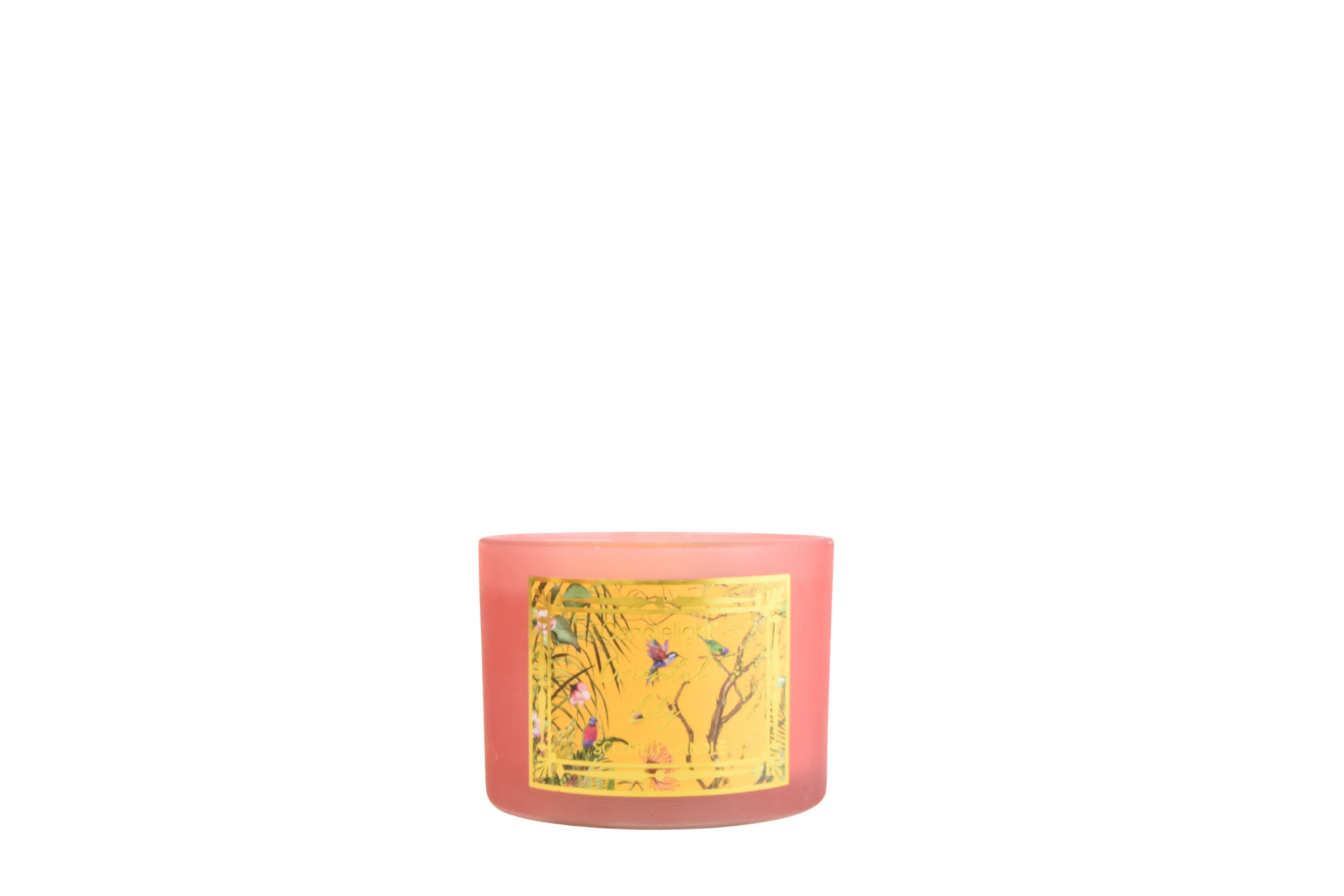 Exquisite Oriental Lily Essence Ochre Chinoiserie 2-Wick Candle