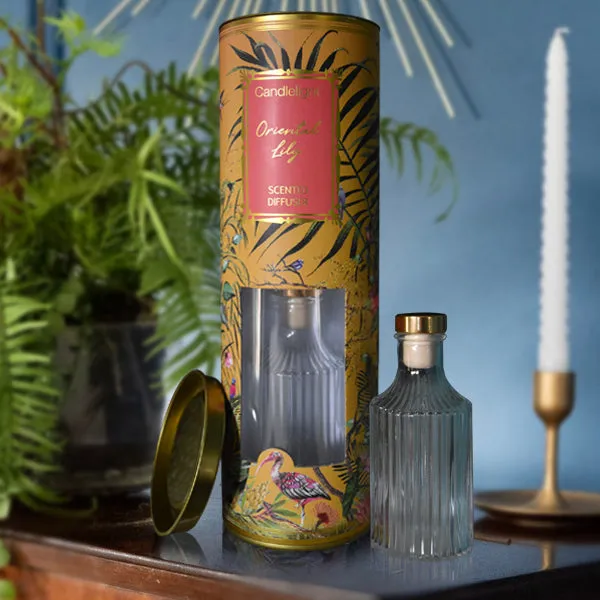 Exquisite Oriental Lily Fragrance Ochre Chinoiserie Reed Diffuser kitchen essentials, utensils set