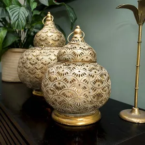 Exquisite Small Gold Lantern with Intricate Detailing kitchen essentials, utensils set