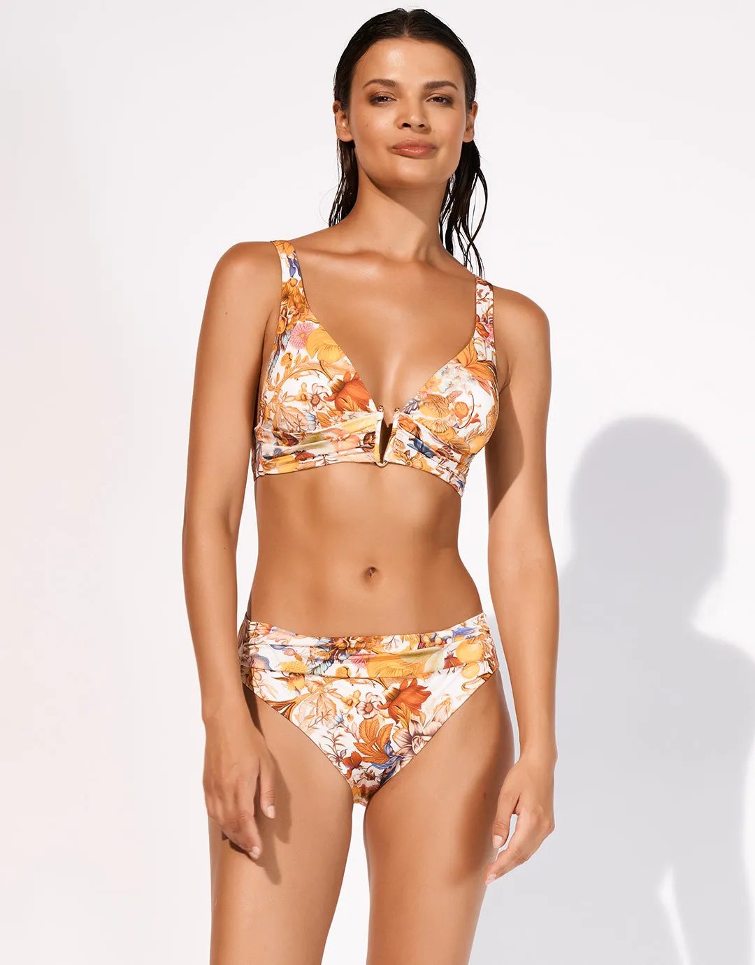 Exuberance Banded Bikini Top - Solar