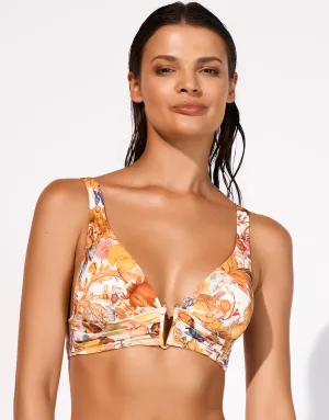 Exuberance Banded Bikini Top - Solar