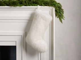 Fairbanks Faux Fur Stocking