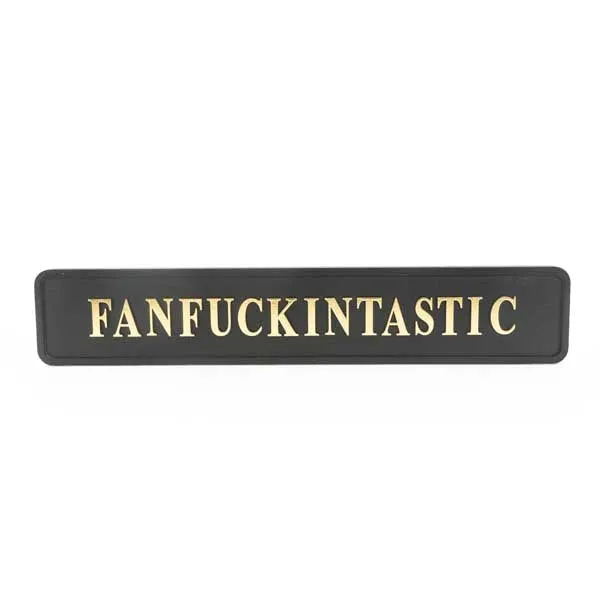 Fanfuckintastic Wall Sign Black & Gold