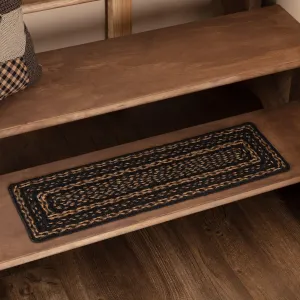 Farmhouse Jute Stair Tread cabinet dresser, storage shelf