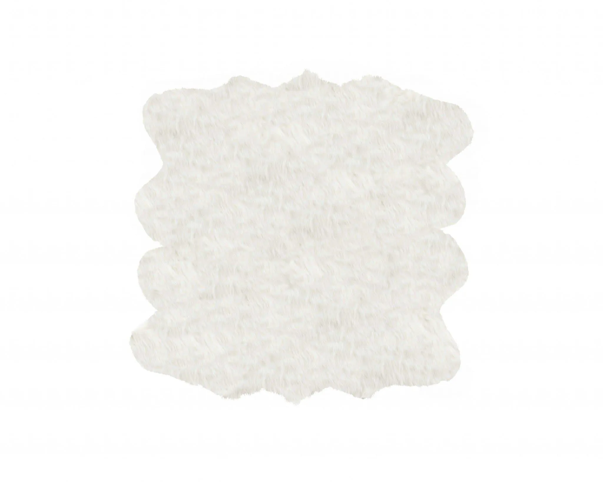 Faux Sheepskin Area Rug 6' x 6'