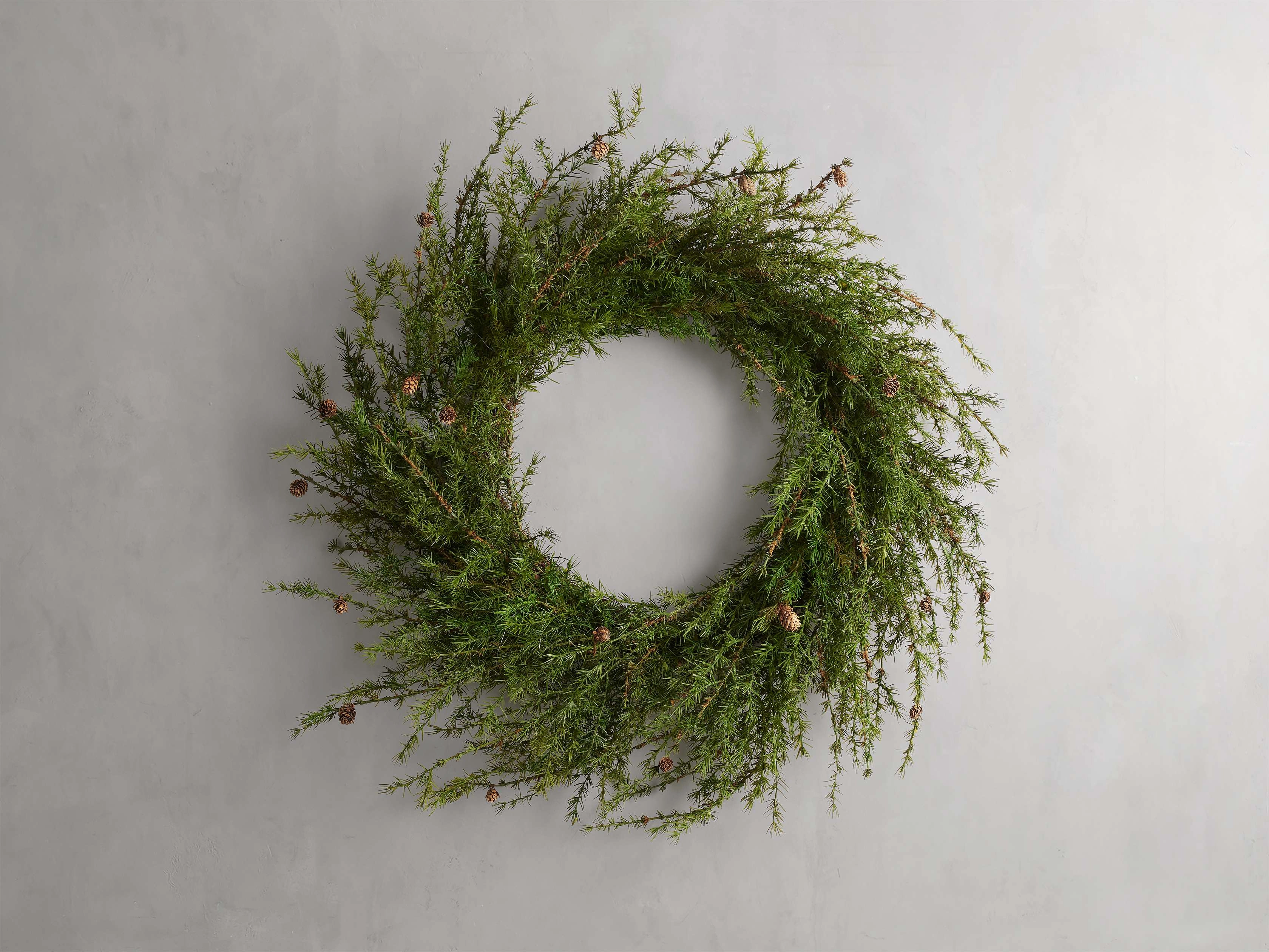 Faux Pine Wreath