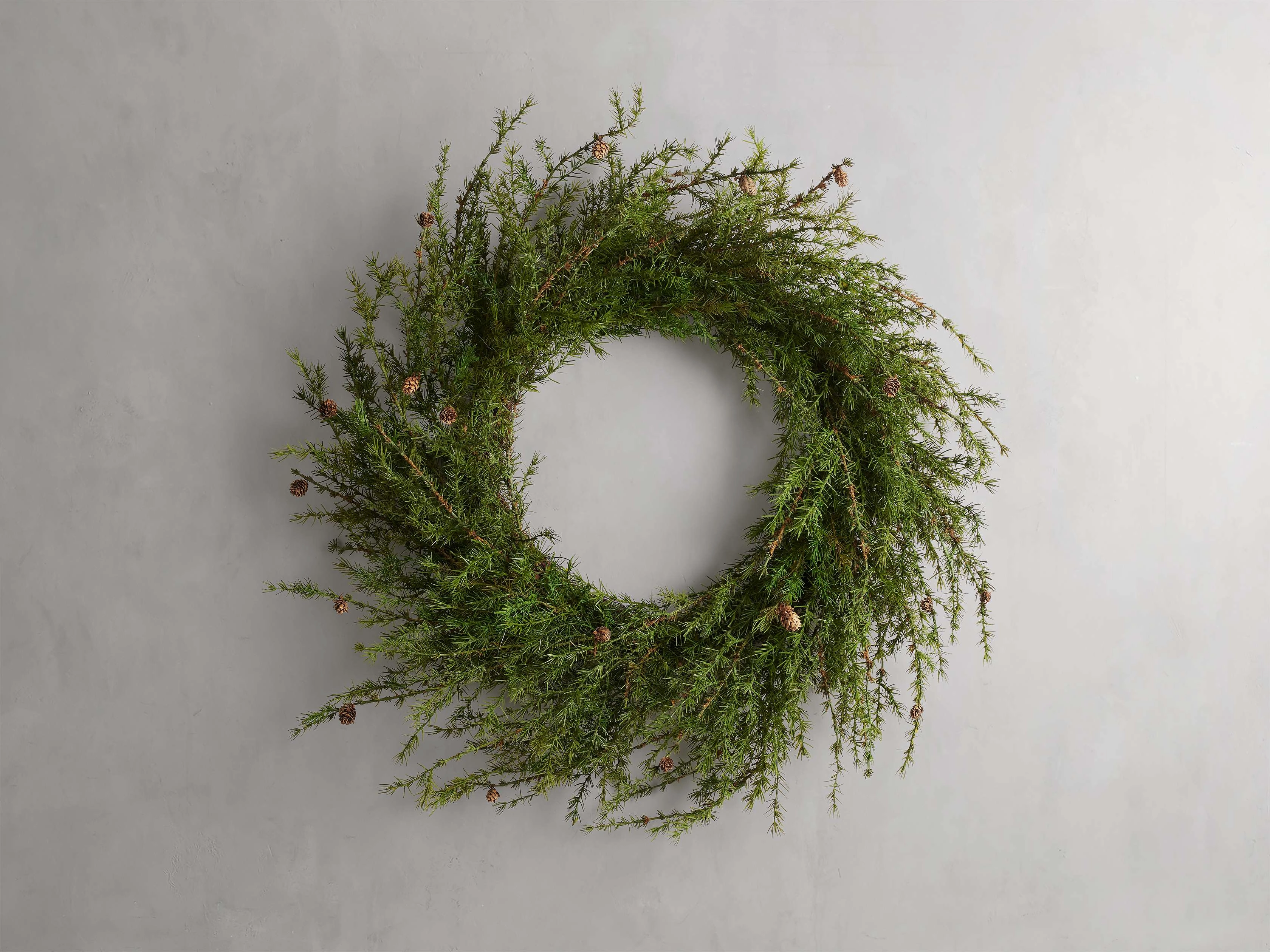 Faux Pine Wreath