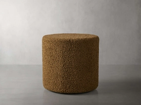 Faux Sherpa Pouf