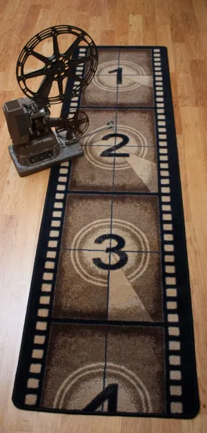 Film Strip Floor Runner folding guest bed, rollaway bed