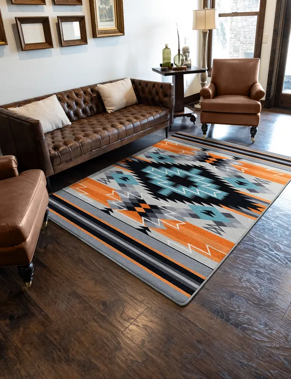 Fire Waves Area Rugs