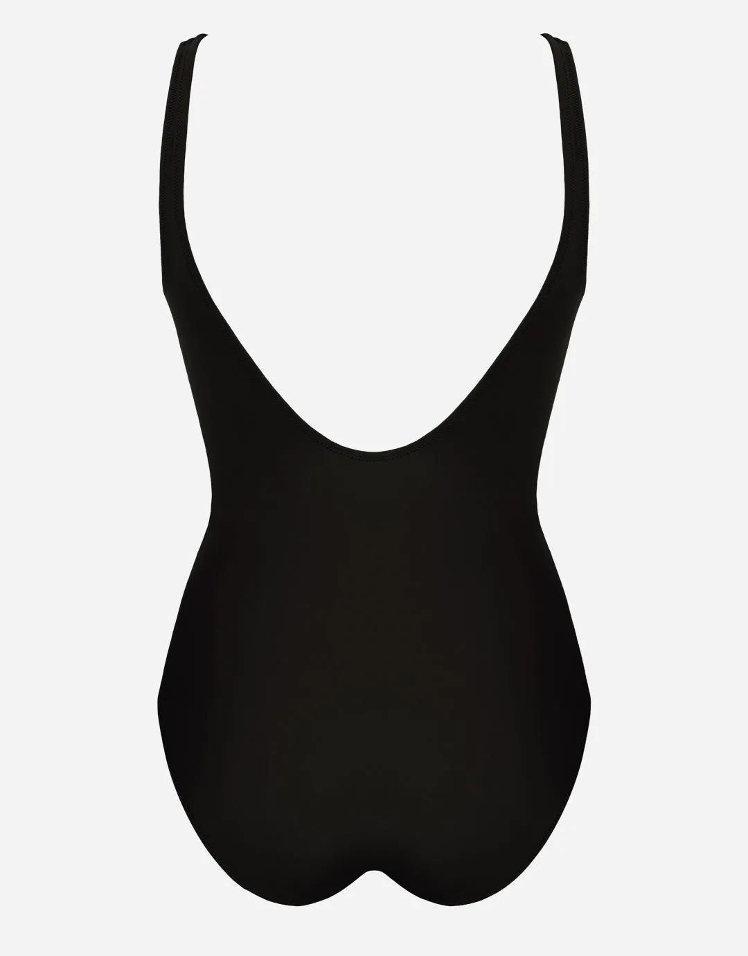 Floral Safari Shaped Neck Swimsuit - White Jungle