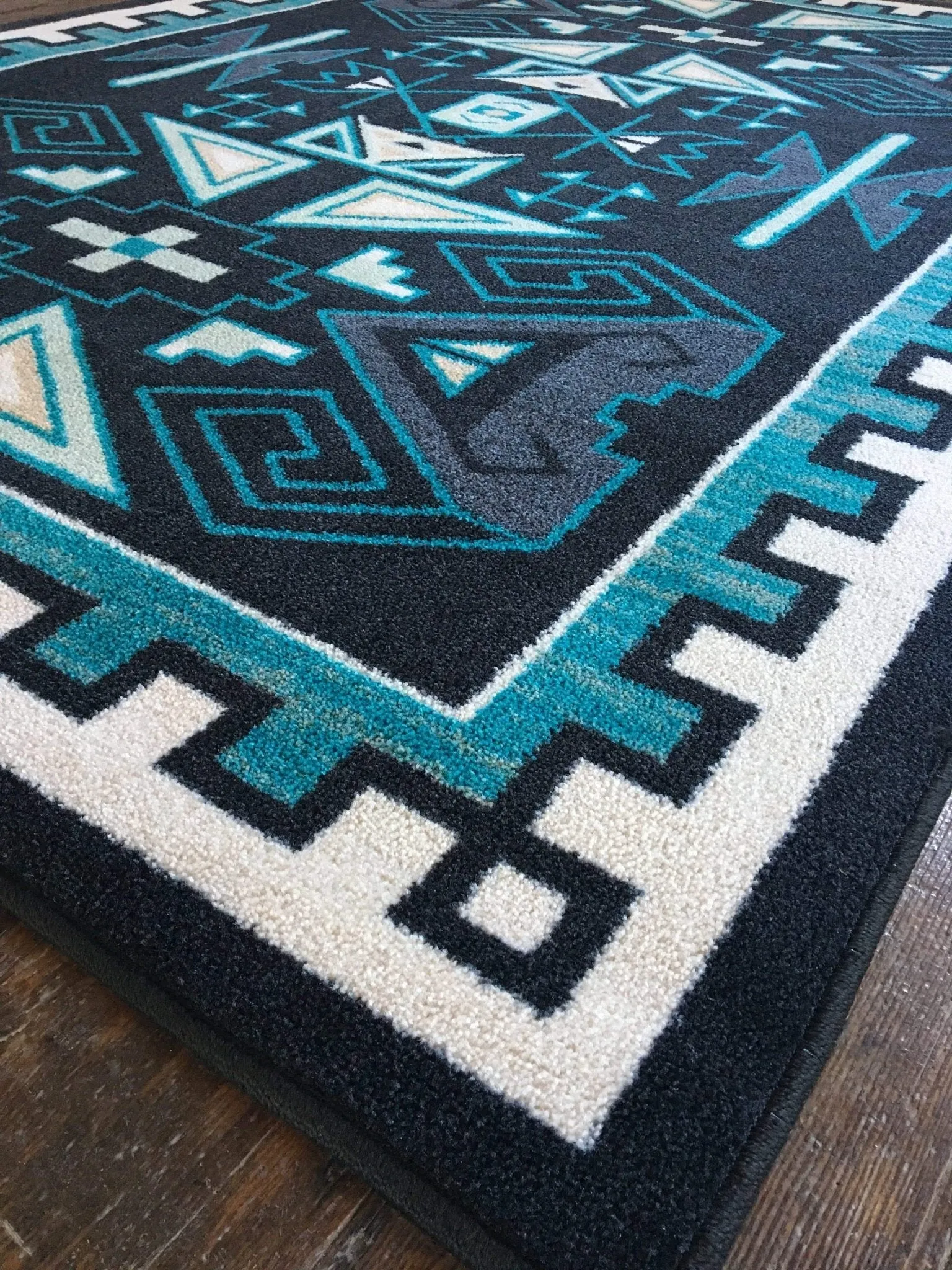 Four Rams Blue Southwest Rugs