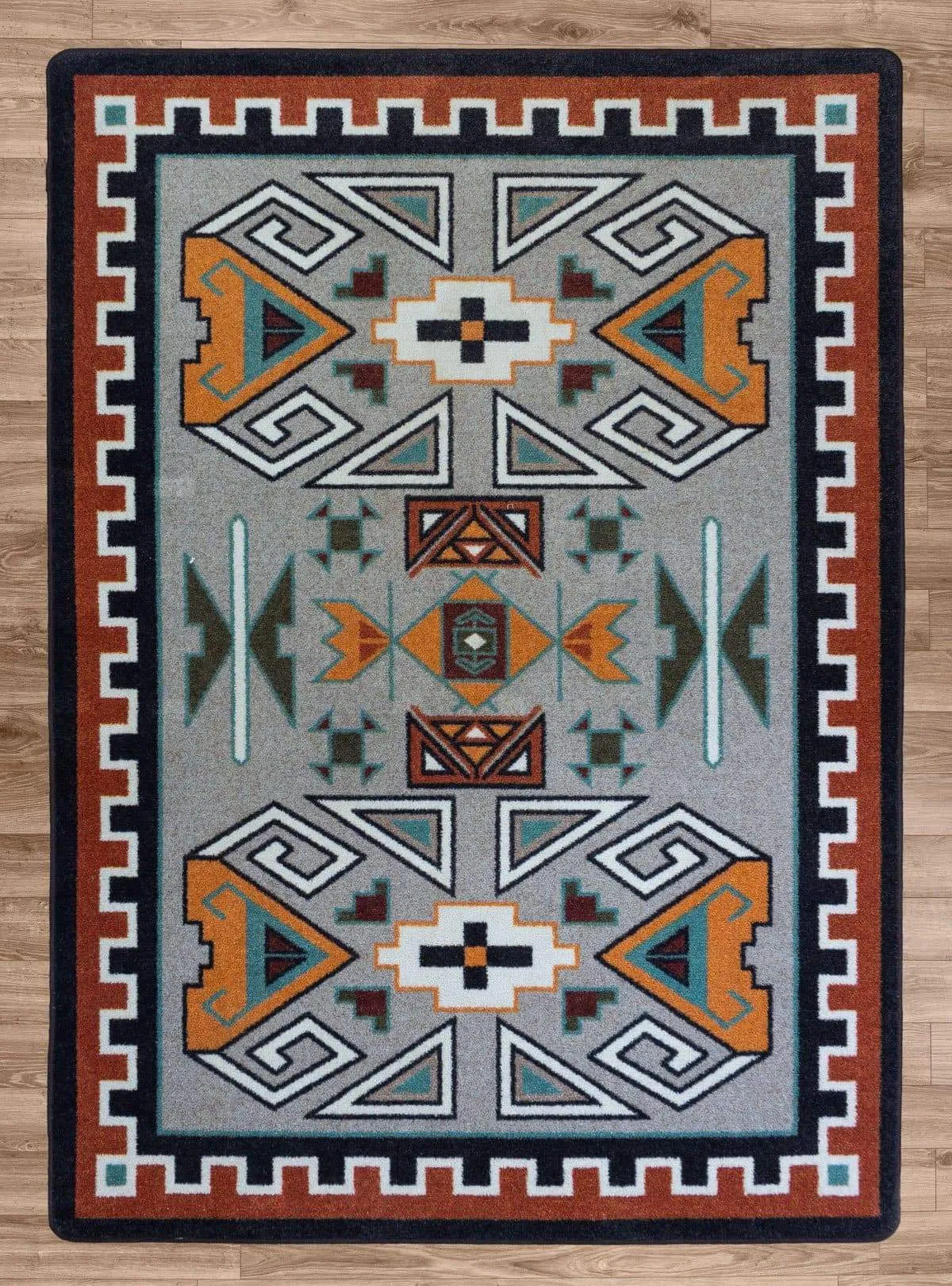 Four Rams Rust Boarder Area Rugs