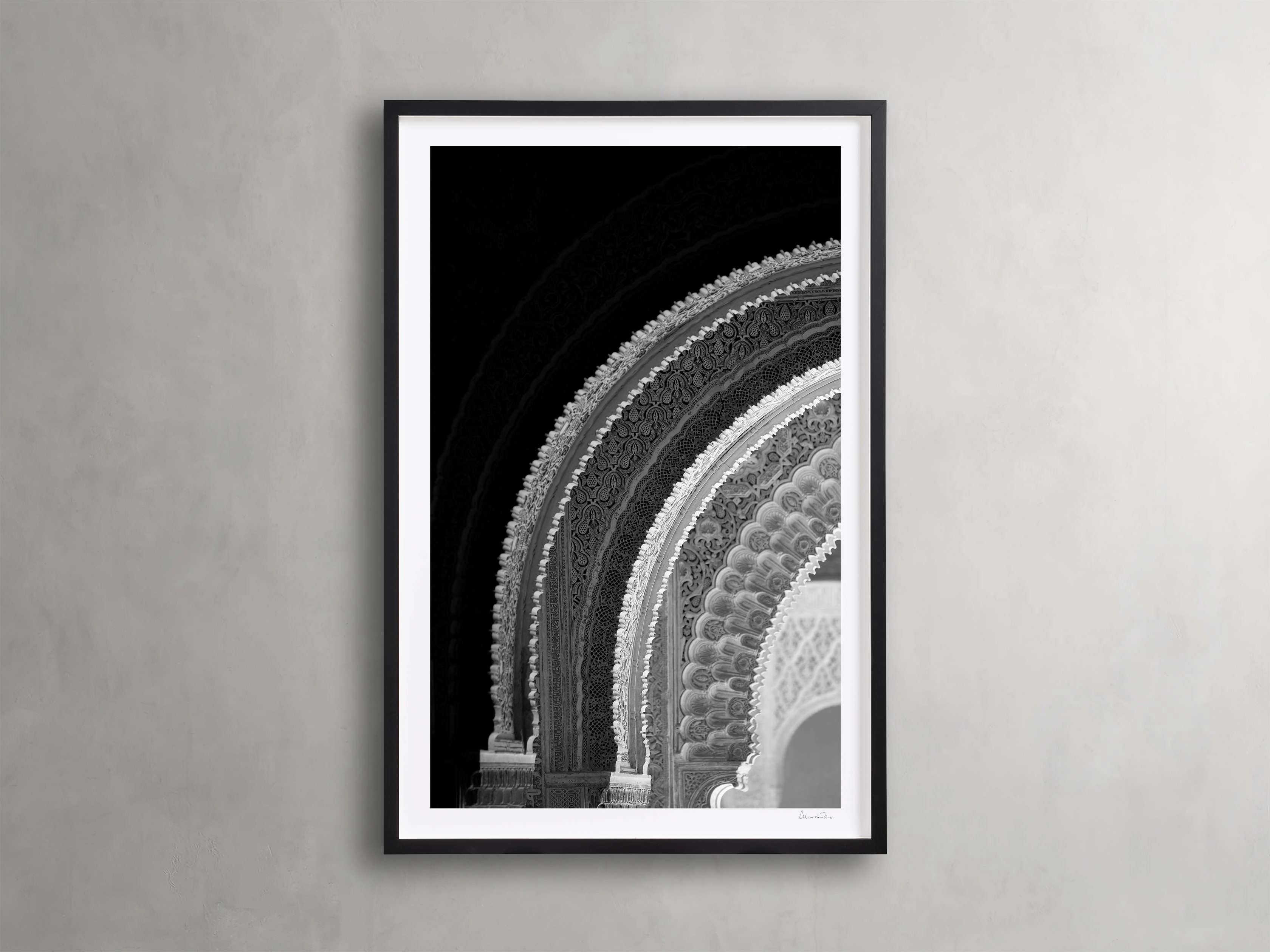 Fragments of Alhambra Framed Print