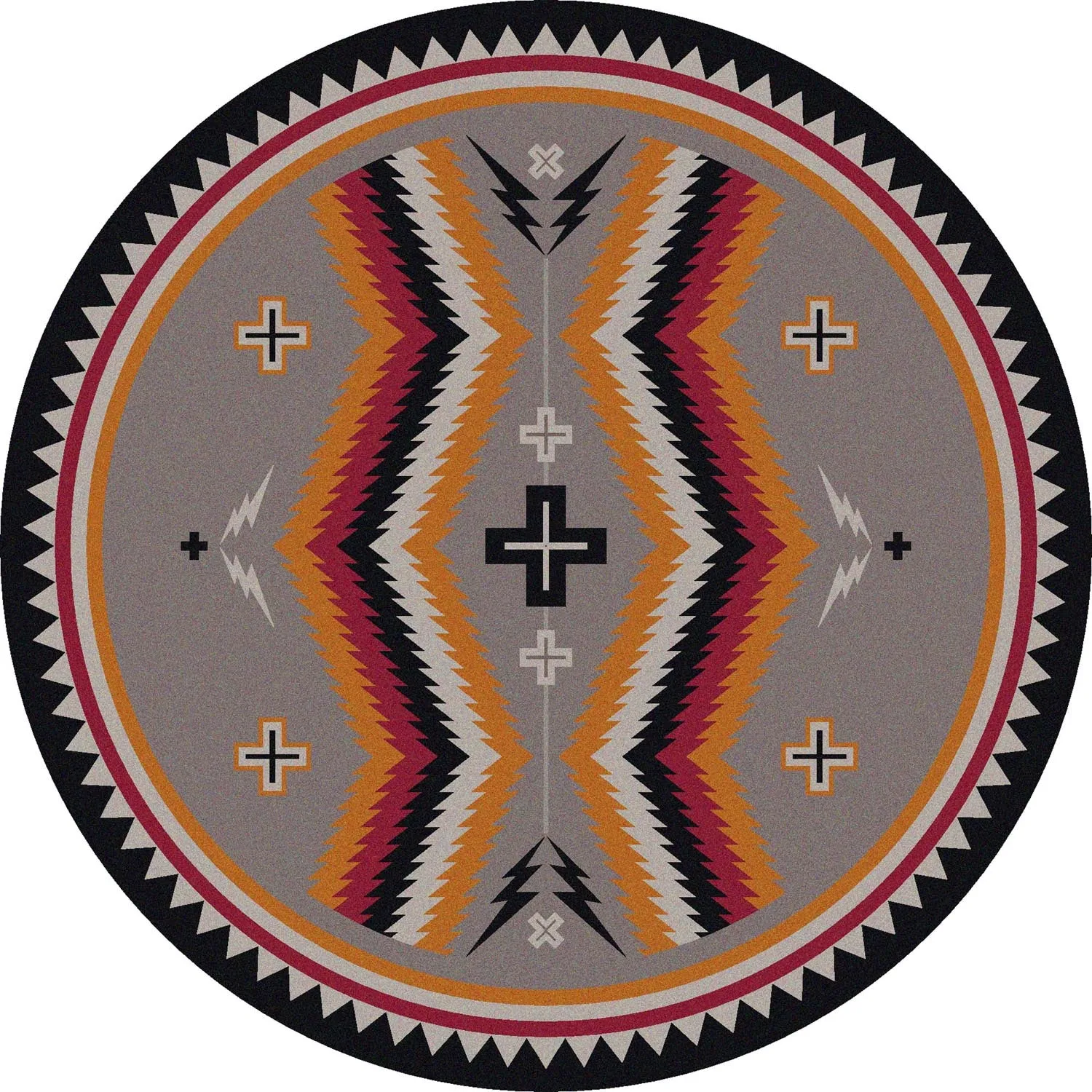 Fury Peaks Black Frames Rugs & Runner