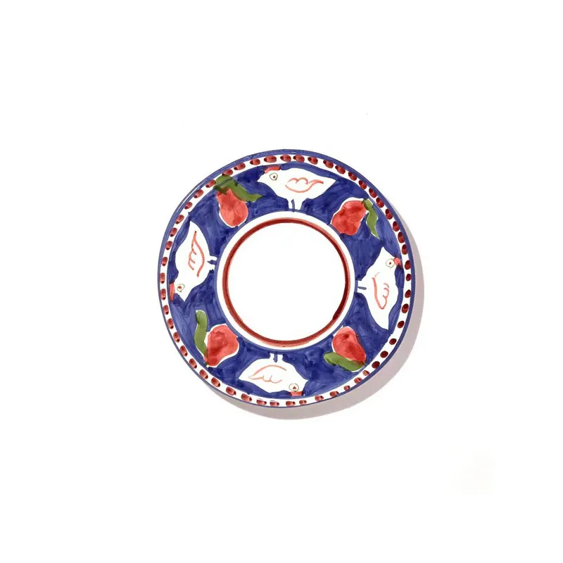 Gallina Side Plate, 23cm, Amalfi Blue & Red TV cabinet, media console