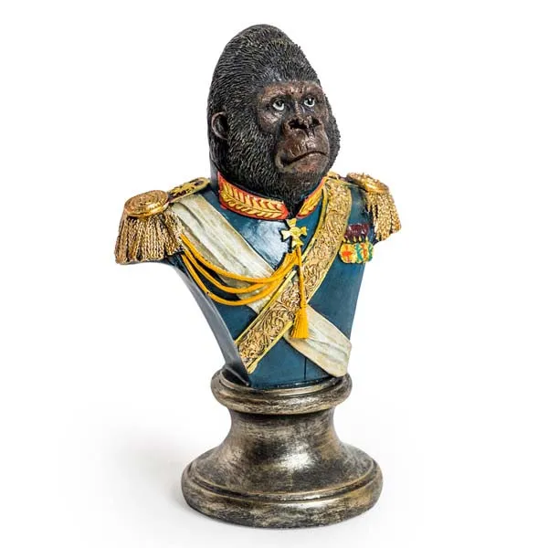 Gentry Sculpture Gorilla Bust