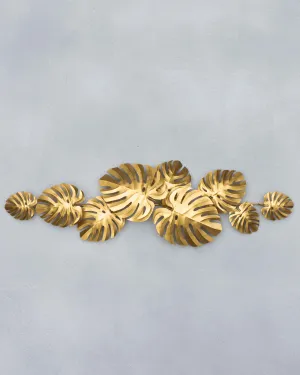 Gilded Monstera Home Accent dinnerware set, ceramic plates