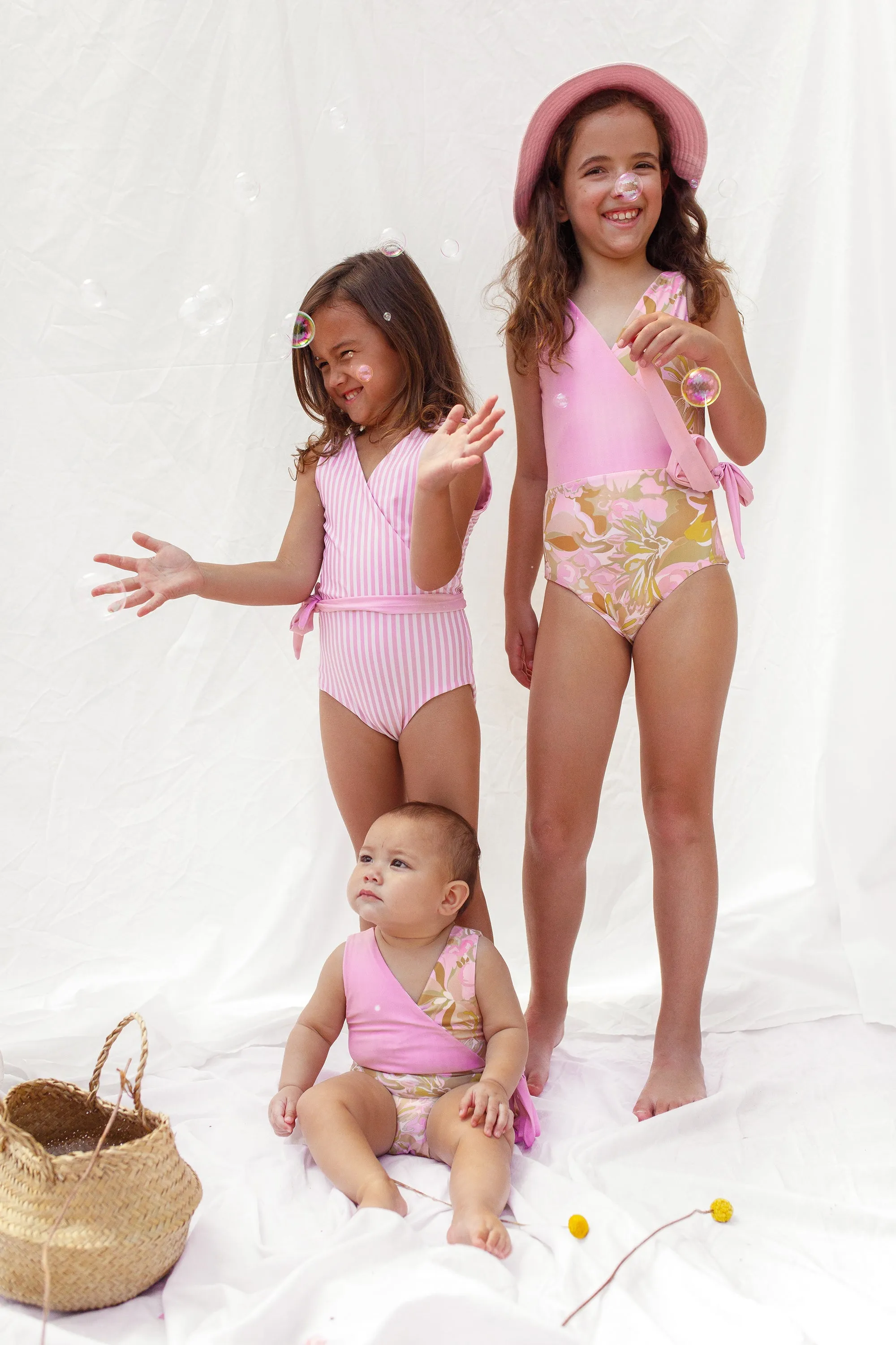 Girls Bermuda Reversible Wrapsuit