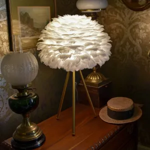 Glamorous Brushed Brass Tripod Table Lamp kitchen essentials, utensils set