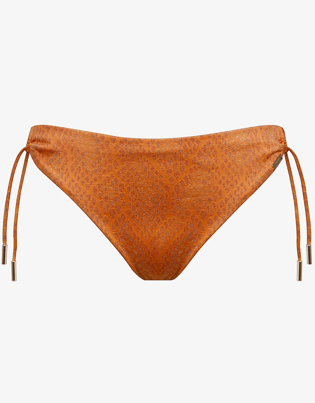Glance Bikini Pant - Metallic Apricot
