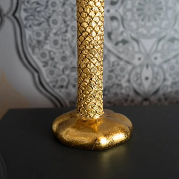 Gold Palm Tree Design- Dinning Candleholder