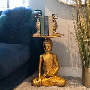 Gold Resin Buddha Table kitchen essentials, utensils set