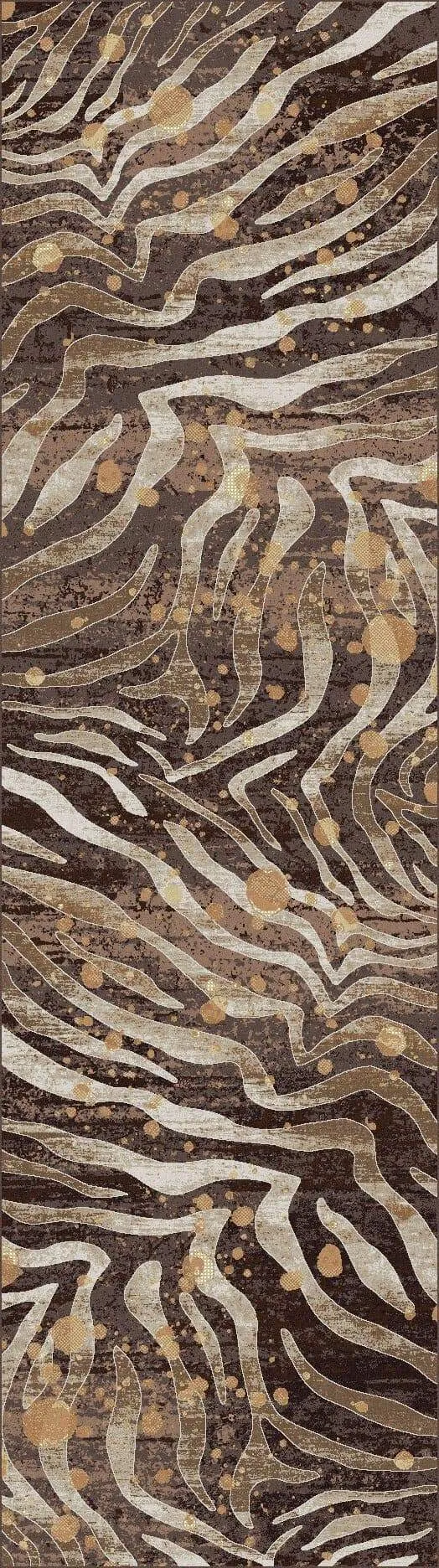 Gold Splash Zebra Print Rugs