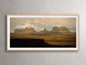 Golden Peaks I Framed Print