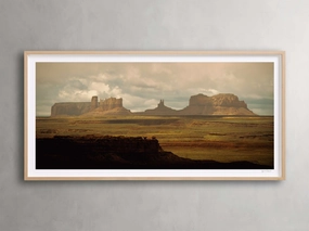 Golden Peaks I Framed Print
