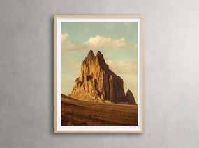 Golden Peaks III Framed Print