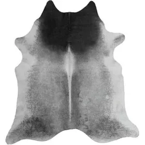 Gradient Grey Cowhides USA rug, patriotic rug