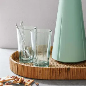 Grand Cru Set of 2 Tall Tumblers, 370ml, Recycled Glass ceramic platter, appetizer tray