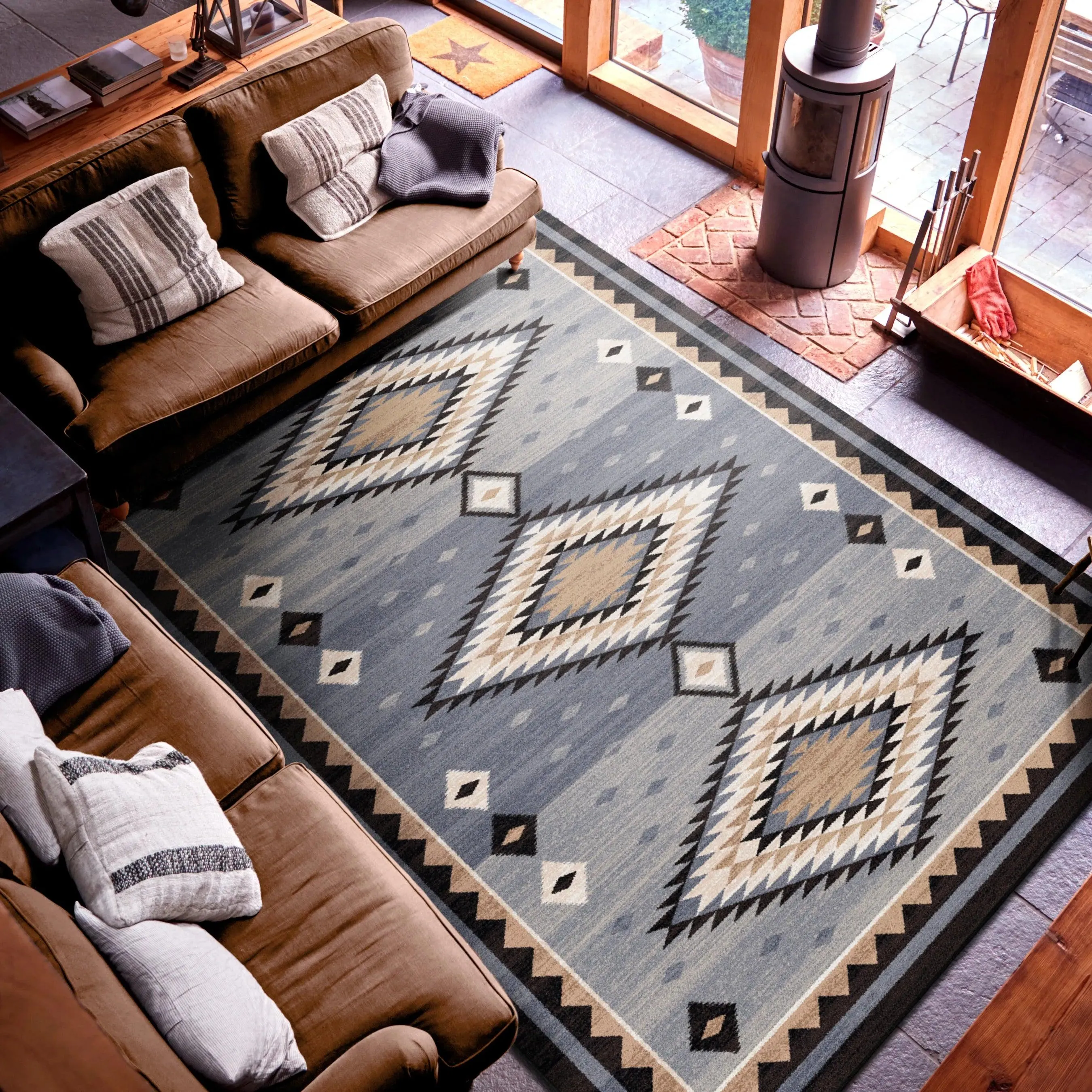 Grand Lodge Grey Gems Rugs serving tray, cheese board