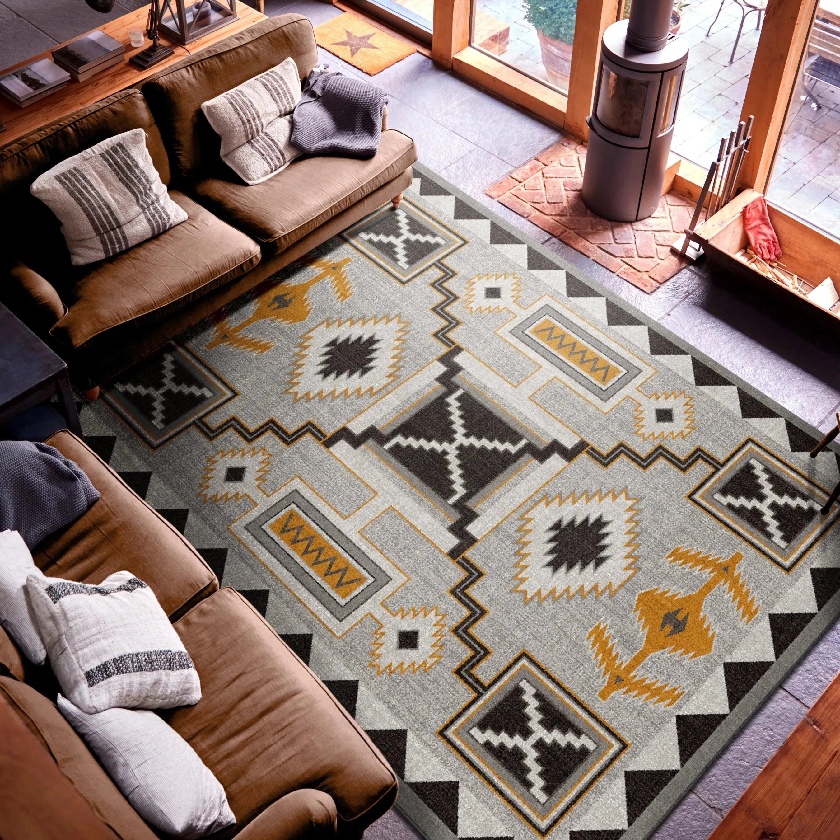 Grand Lodge Rain Maker Rug Collection serving tray, cheese board