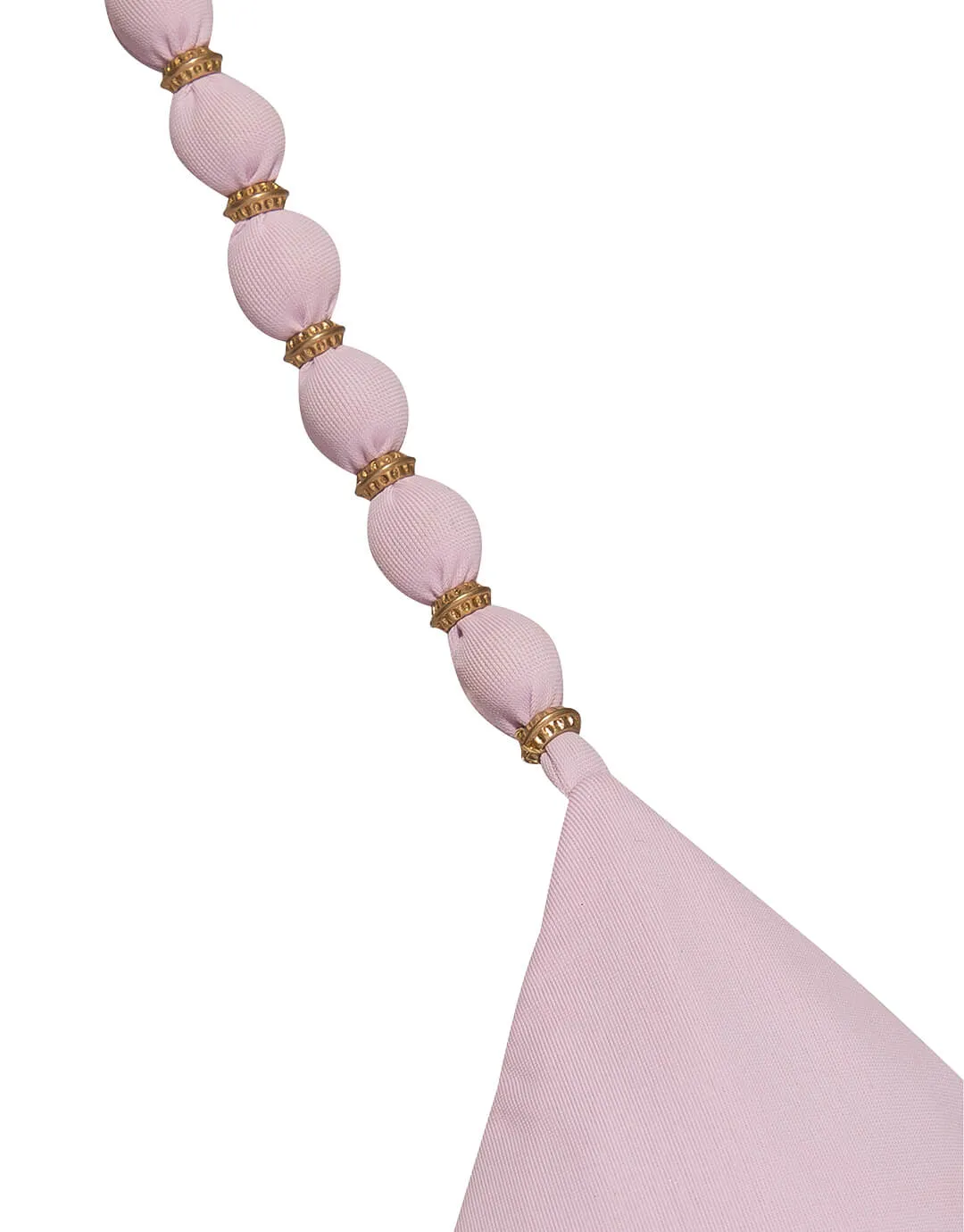 Grenadine Beads Parallel Tri Bikini Top - Lilac