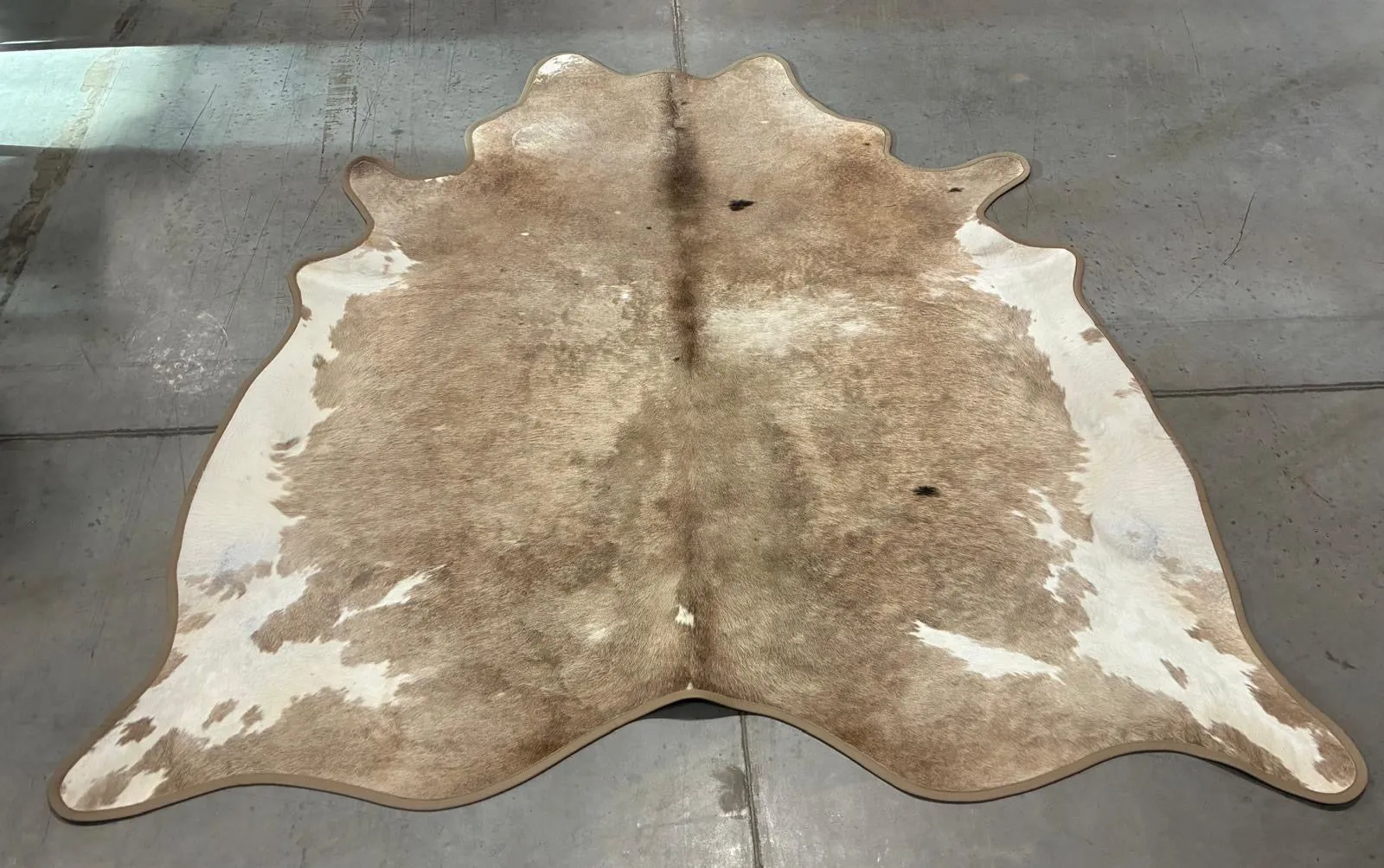 Gris Tan & Grey Cowhide w/ Leather Trim