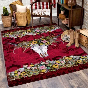 Hailey Floral & Skull Area Rugs sectional couch, U-shape sofa