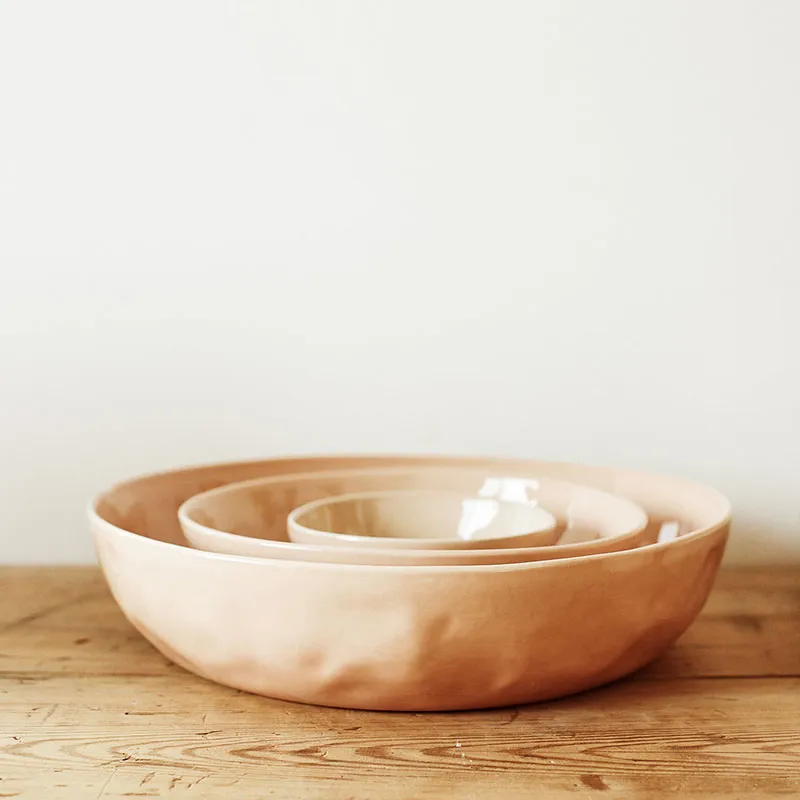 Handcrafted Serving Bowl, D29cm, Sunrise