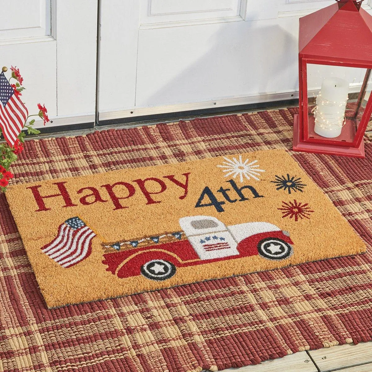 Happy 4th Doormat modern serveware, serving platter