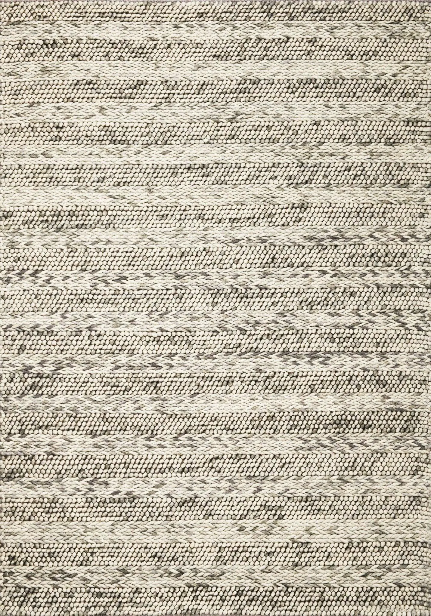 Heather Grey Wool Area Rug 5'x7' sectional couch, U-shape sofa