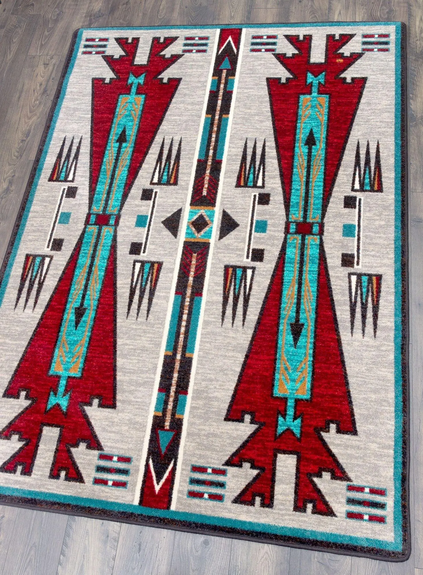 Horse Thieves Area & Accent Rugs (Turquoise) serving tray, cheese board