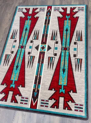 Horse Thieves Area & Accent Rugs (Turquoise) serving tray, cheese board
